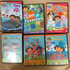 Set of six DORA THE EXPLORER DVD’s